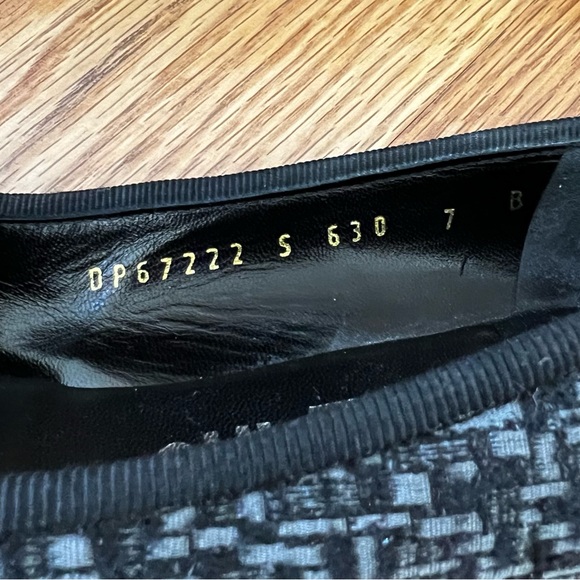 Ferragamo Boucle Kitten Square Toe Heels Floral Grosgrain Rosette Bow Detail 7 B - Picture 10 of 10